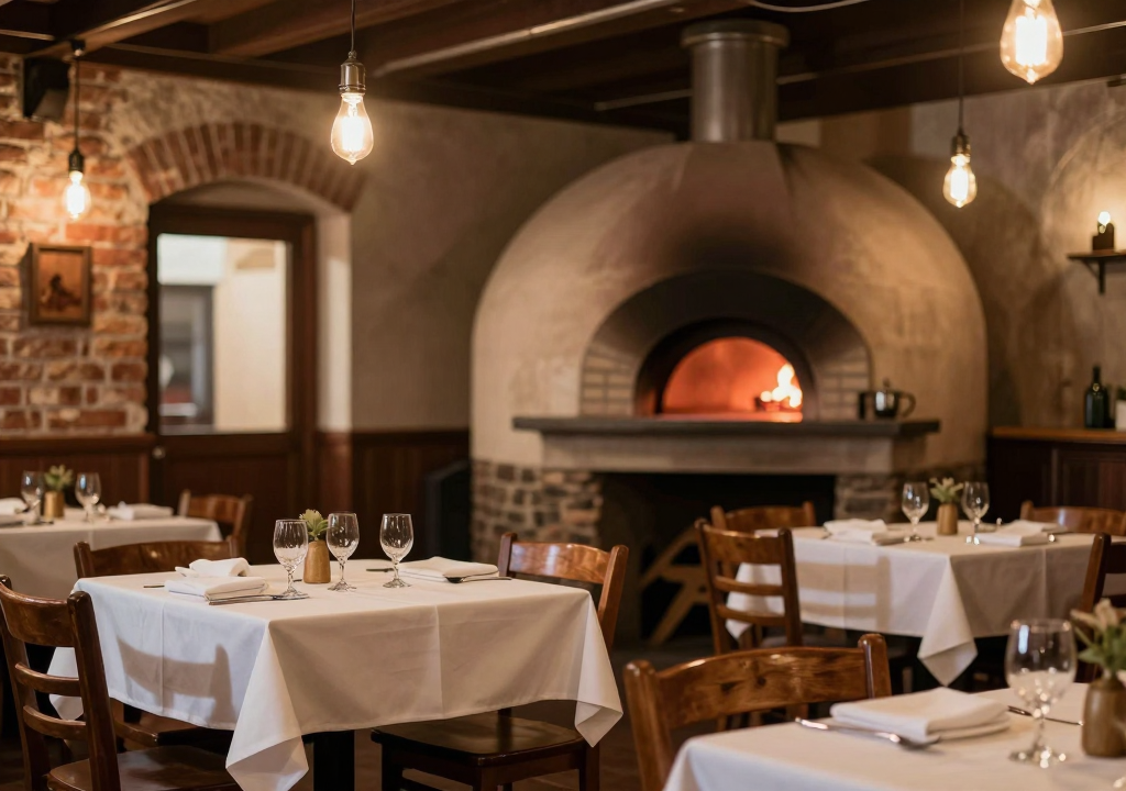 Vista panoramica della sala principale del ristorante