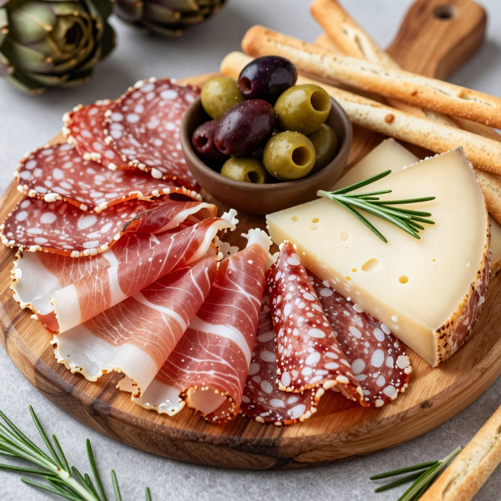 Antipasto misto con salumi e formaggi selezionati